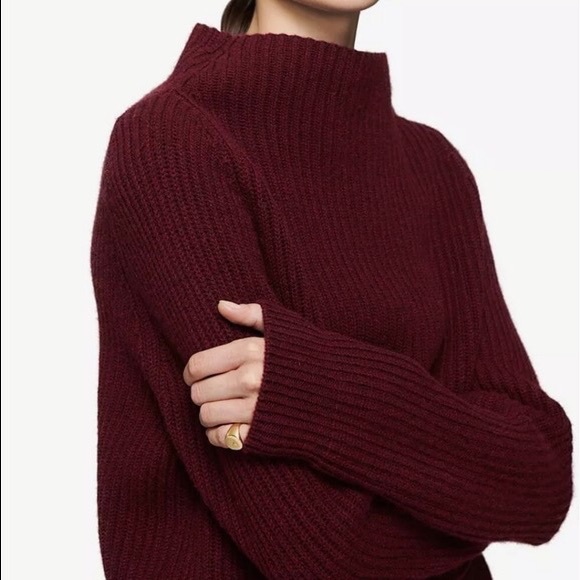 Anine Bing Burgundy Emelie Sweater - Picture 4 of 7